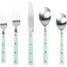 Soline and Stainless Steel Flatware (Set of 5) by TOV Furniture. Made from plastic, stainless steel in a transitional style.