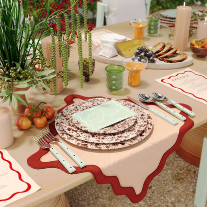 Soline and Stainless Steel Flatware (Set of 5) by TOV Furniture. Made from plastic, stainless steel in a transitional style.