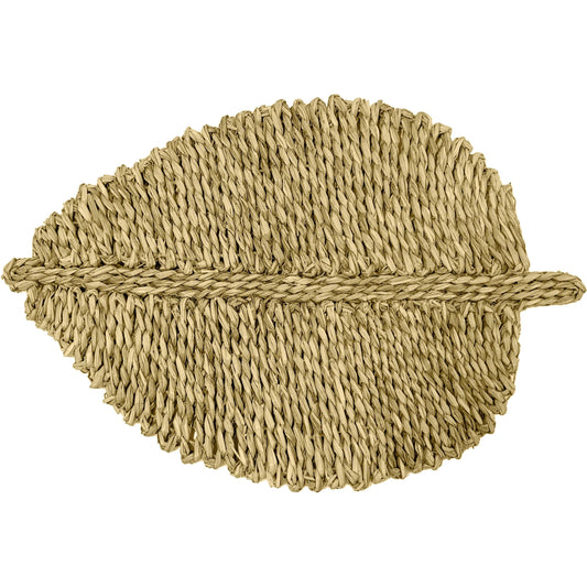 Leaf Seagrass Placemat by TOV Furniture. Made from seagrass in a unique style.