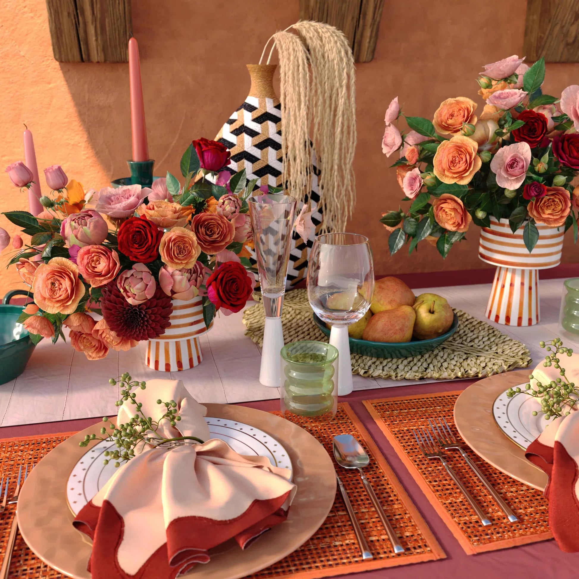 Peele Seagrass Placemat (Set of 4) by TOV Furniture. Made from seagrass in a eclectic & global style.