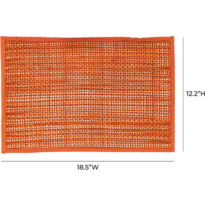 Peele Seagrass Placemat (Set of 4) by TOV Furniture. Made from seagrass in a eclectic & global style.