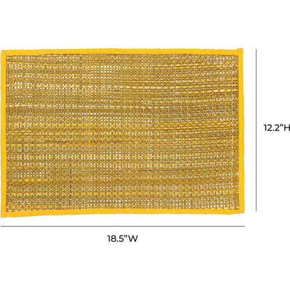 Peele Seagrass Placemat (Set of 4) by TOV Furniture. Made from seagrass in a eclectic & global style.