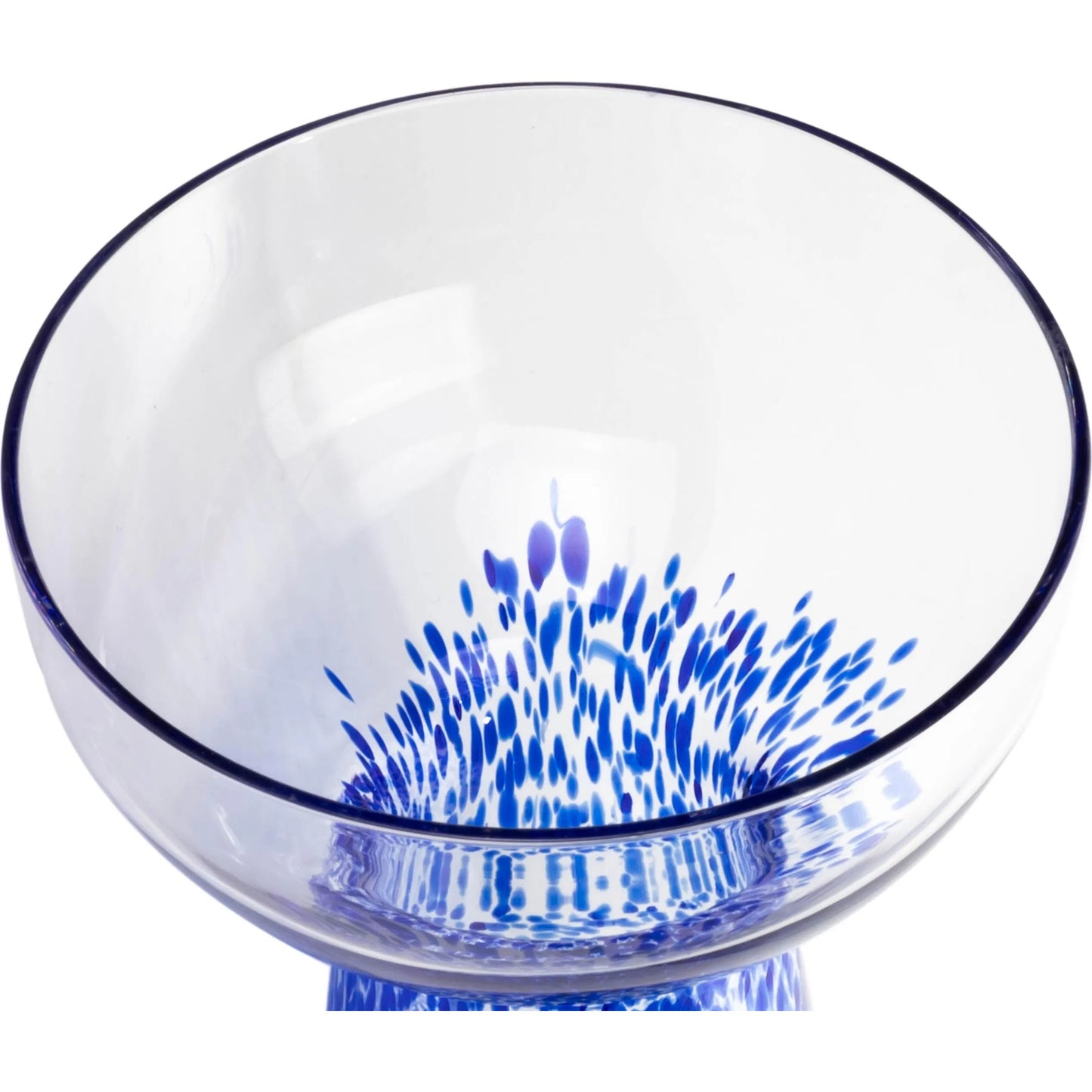 010 SI-2248211 | Closeup | Dottie Handblown Cocktail Glass (Set of 4) by TOV Furniture in blue. Made from glass in a eclectic & global style.