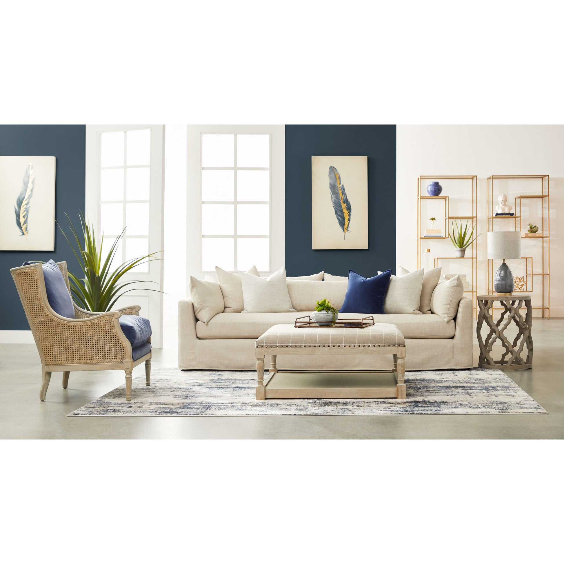 Townsend Upholstered Coffee Table by Essentials For Living. Made from unique in a cottage & farmhouse style.