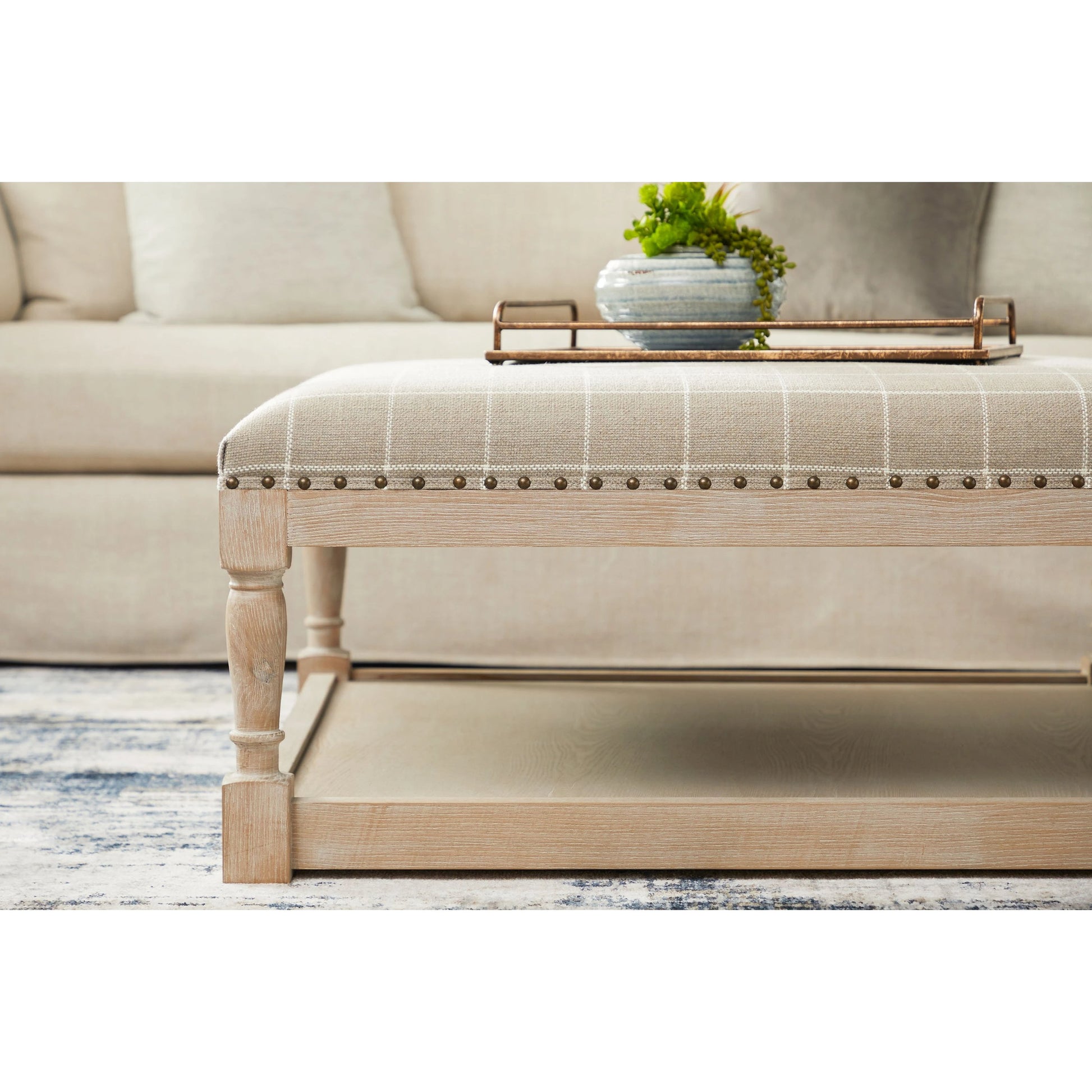 Townsend Upholstered Coffee Table by Essentials For Living. Made from unique in a cottage & farmhouse style.