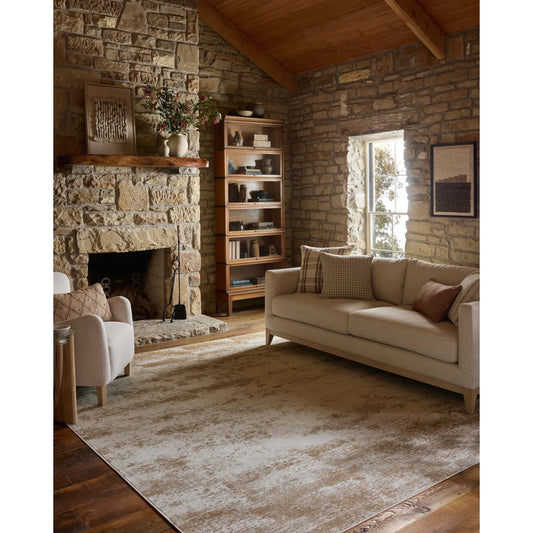 Townes TOW-03 Rug by Loloi in sand, beige. Made from 100% polyester in a unique style.