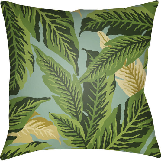 Tropical Pillow - 20426 by Livabliss. Made from front: 100% polyester, back: 100% polyester in a coastal style.