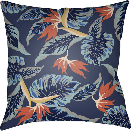 Tropical Pillow - 20426 by Livabliss. Made from front: 100% polyester, back: 100% polyester in a coastal style.