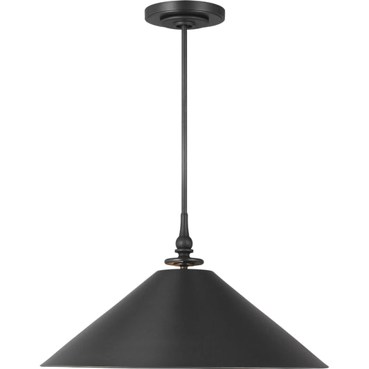 Capri Wide Pendant by Visual Comfort & Co. in aged iron. Made from steel in a unique style.