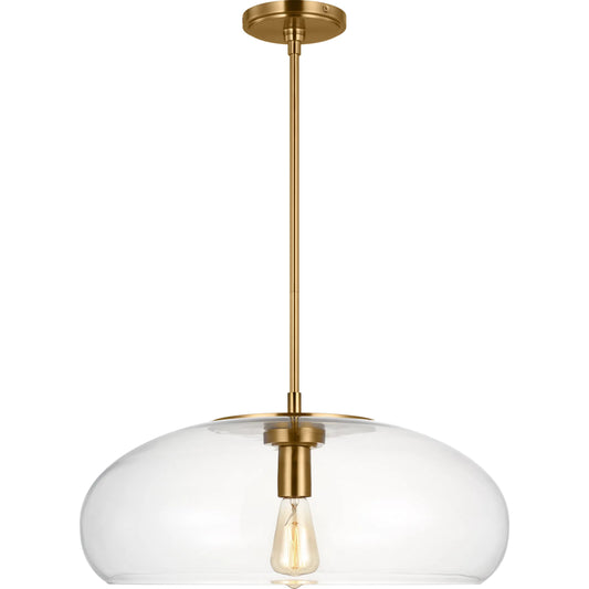 Largo Extra Large Pendant by Visual Comfort & Co. in burnished brass. Made from unique in a unique style.