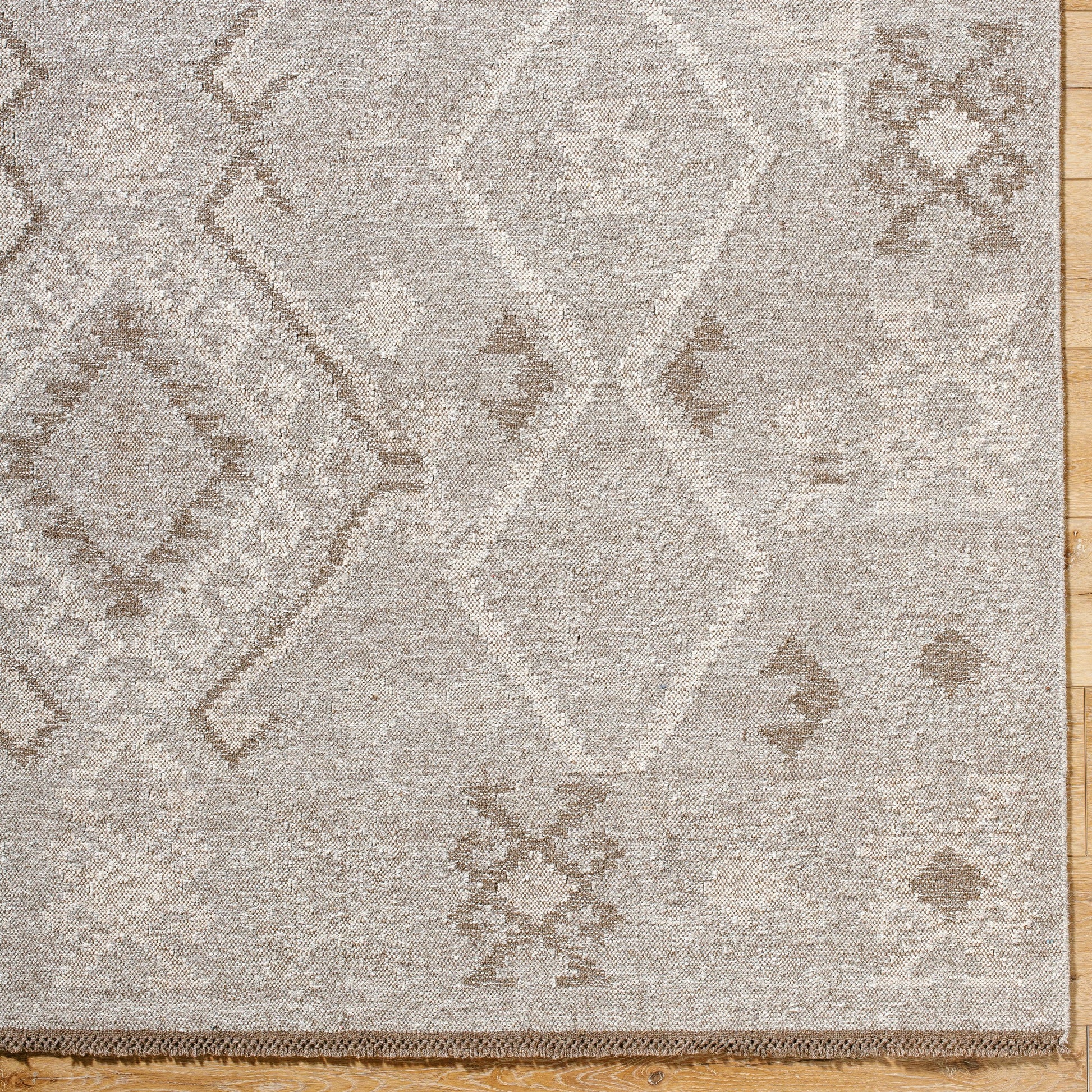 Tempe Rug - 526455 by Surya in taupe, sandstone, ivory, mocha. Made from wool in a unique style.