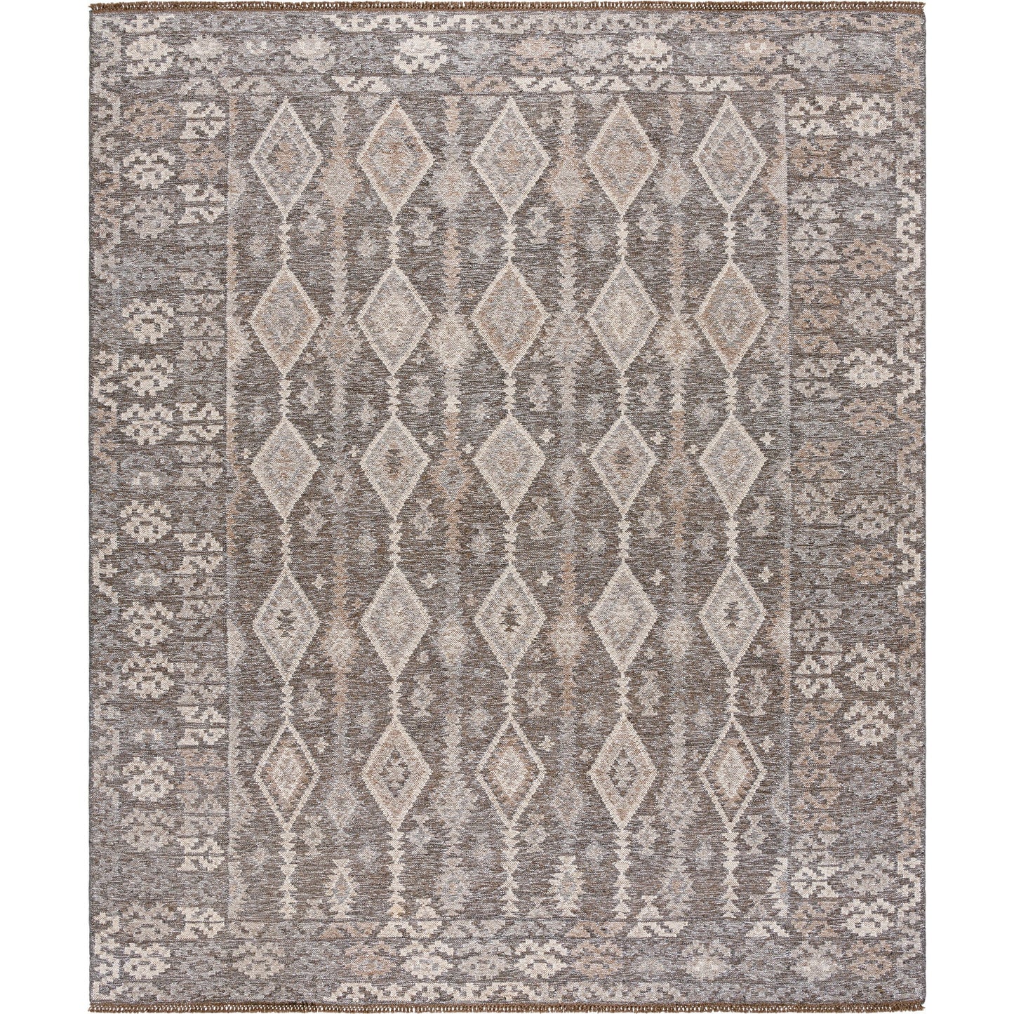 001 SI-2164192,SI-2164193,SI-2164194,SI-2164195 | Primary Silo | Tempe TPE-2301 Rug by Surya in slate gray, taupe, ivory, charcoal. Made from wool in a unique style.
