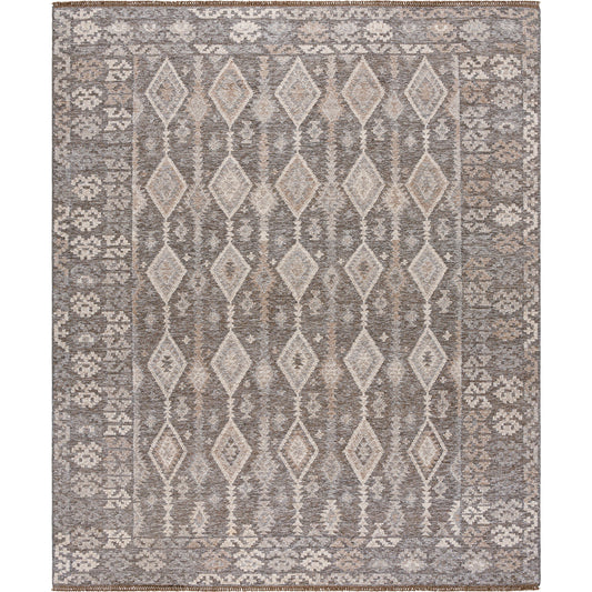 Tempe Rug - 526464 by Surya in nickel, sage, metallic - silver, prairie dust, ash, walnut. Made from wool in a unique style.