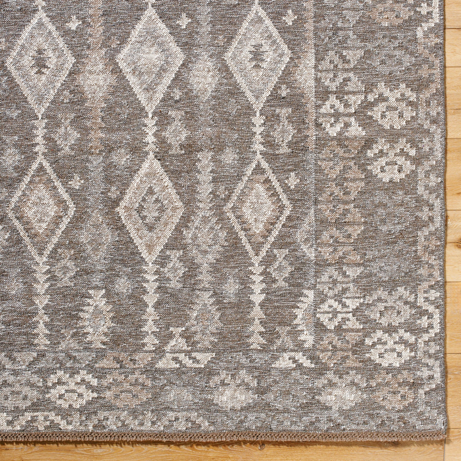 Tempe Rug - 526464 by Surya in slate gray, taupe, ivory, charcoal. Made from wool in a unique style.
