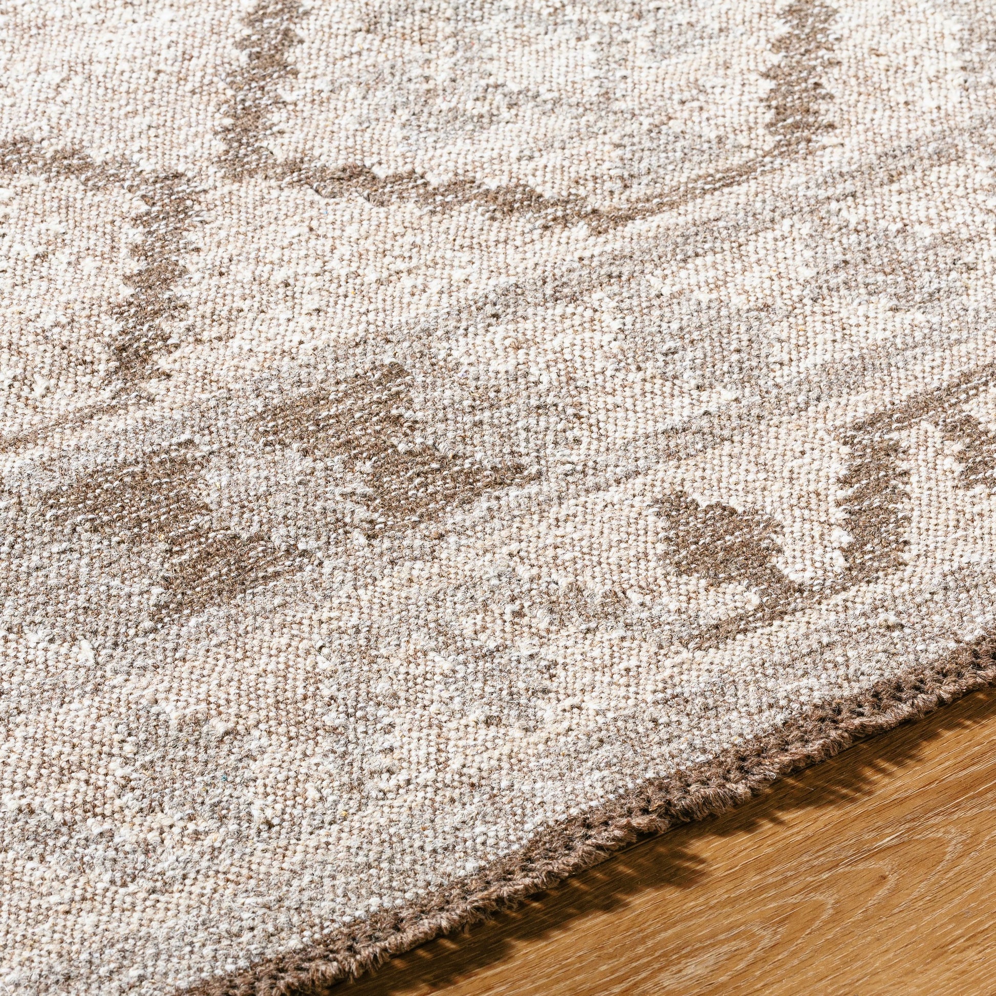 Tempe TPE-2302 Rug by Surya in ivory, taupe, sandstone, beige. Made from wool in a unique style.