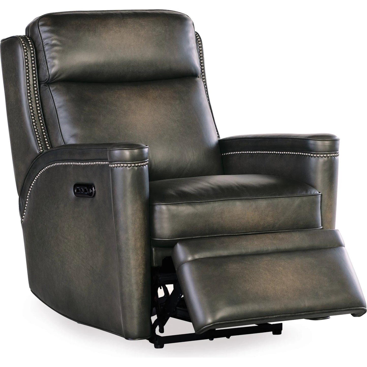008 SI-2250790 | Additional Silo | Hamilton Power Recliner with Power Headrest by Hooker Furniture in grey. Made from unique in a traditional style.