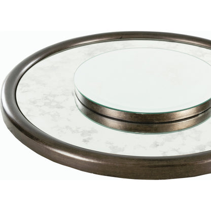 Turpin Mirror - 21929 by Surya in metallic silver. Made from unique in a transitional style.