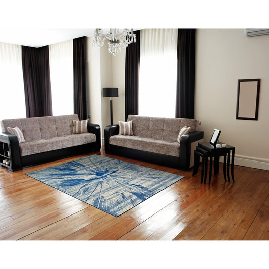 Brixton Rug - 3601F by Feizy in blue, ivory. Made from polypropylene in a unique style.