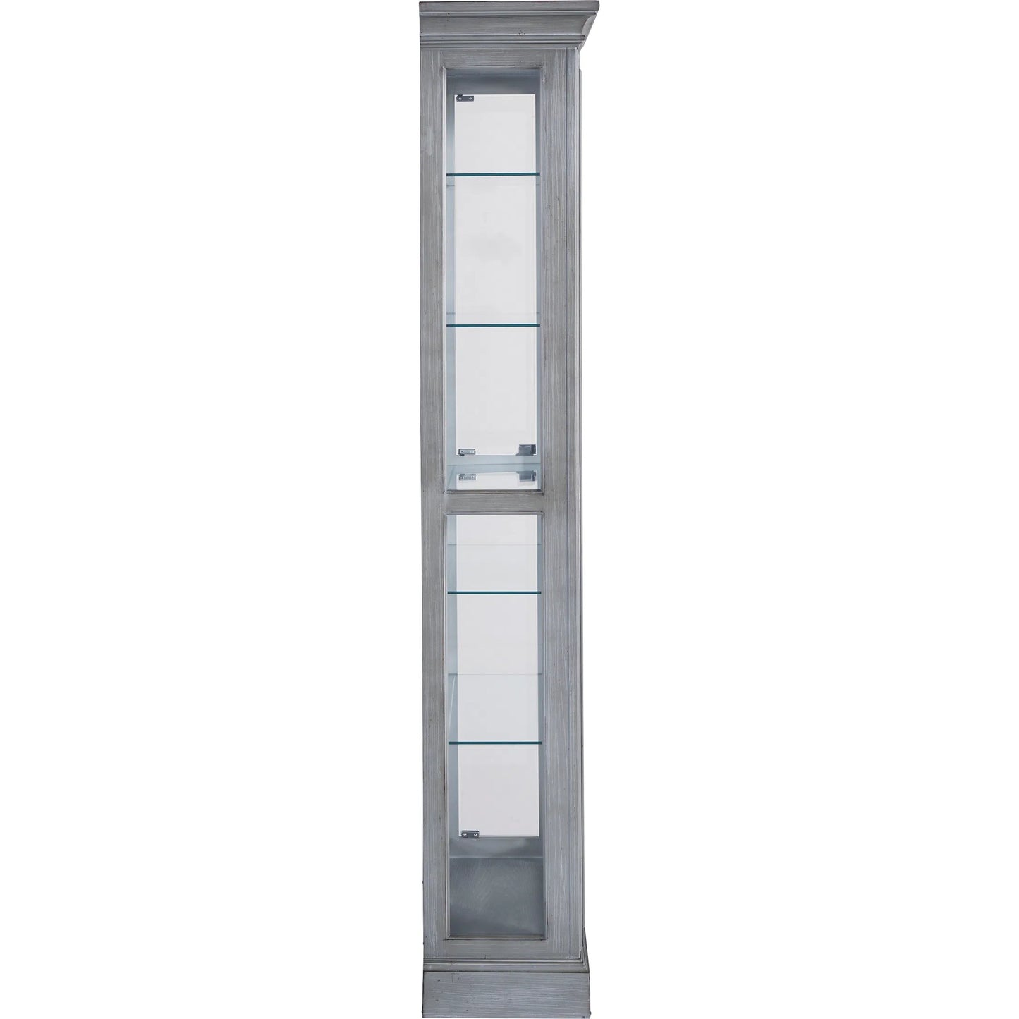 004 SI-2449335 | Additional Silo | Side Entry Accent Curio by Pulaski Furniture in gray. Made from birch wood in a transitional style.