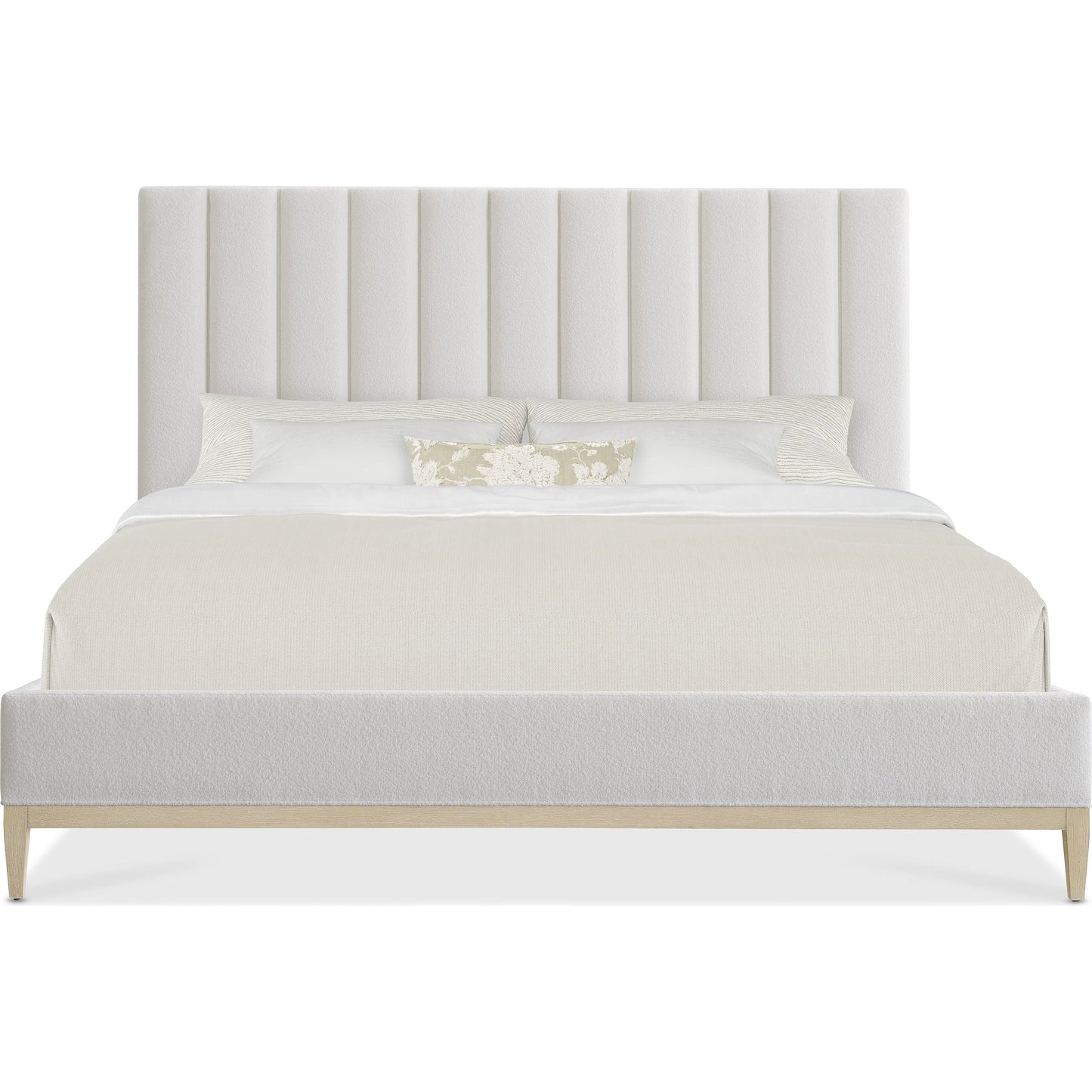 004 SI-2353904,SI-2353905 | Additional Silo | Cascade Upholstered Bed by Hooker Furniture in wolf pearl and terrain. Made from wood, fabric in a transitional style.