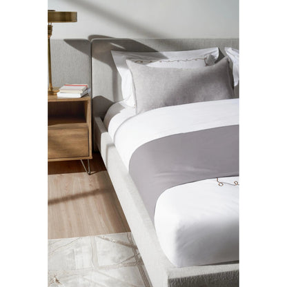 Zest Upholstered Bed with Wings by Zest. Made from rubberwood, fabric in a modern style.