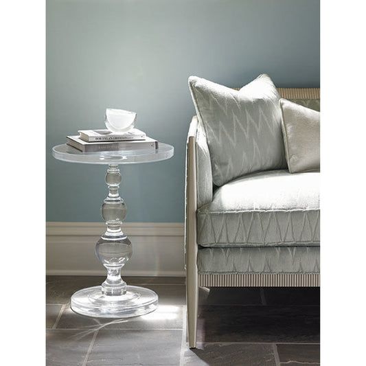 All Clear Accent Table by Caracole in natural. Made from clear acrylic in a modern style.