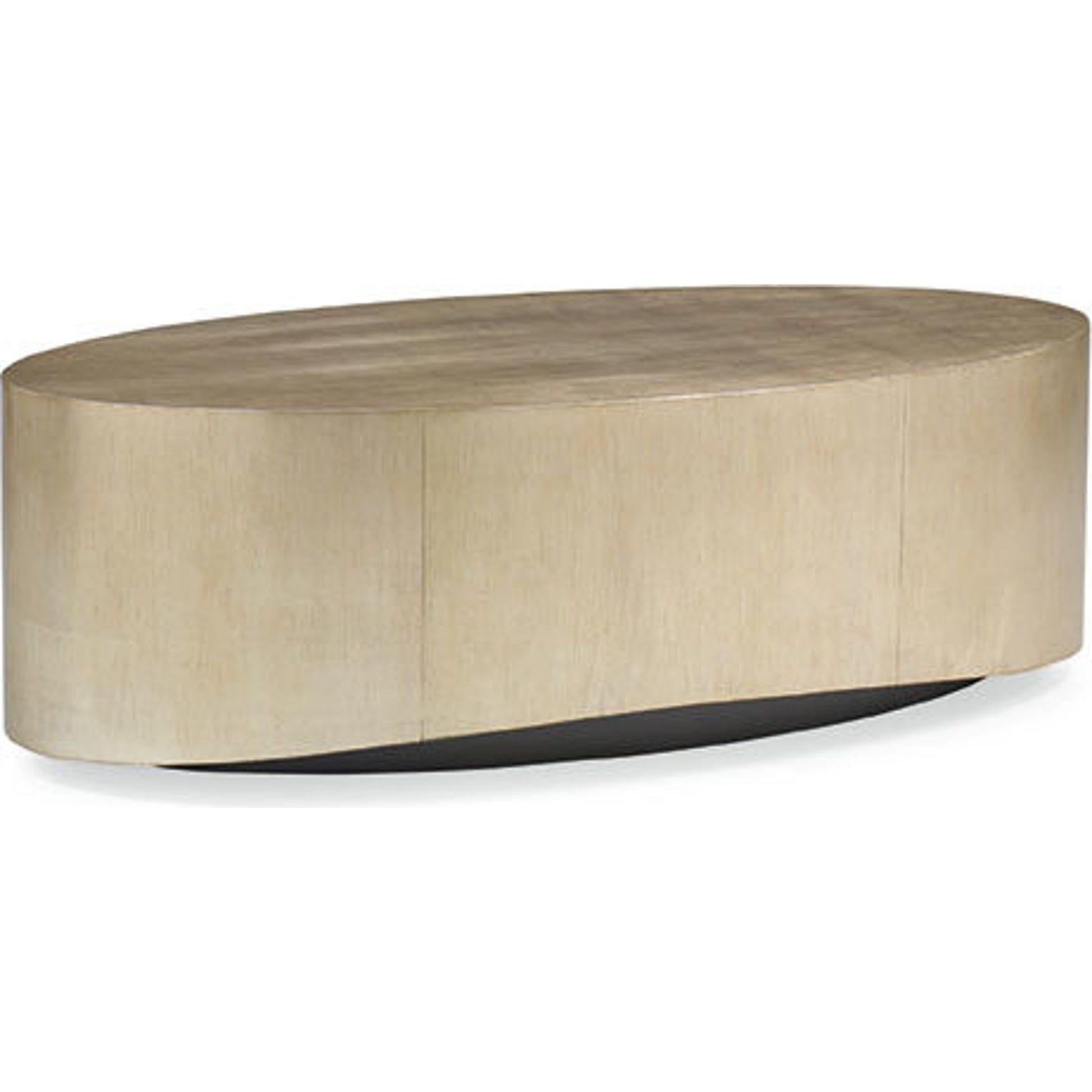 Come Oval Here! Cocktail Table by Caracole in gold, silver and pompeii, charcoal. Made from hardwood solids, hardwood veneers in a modern style.