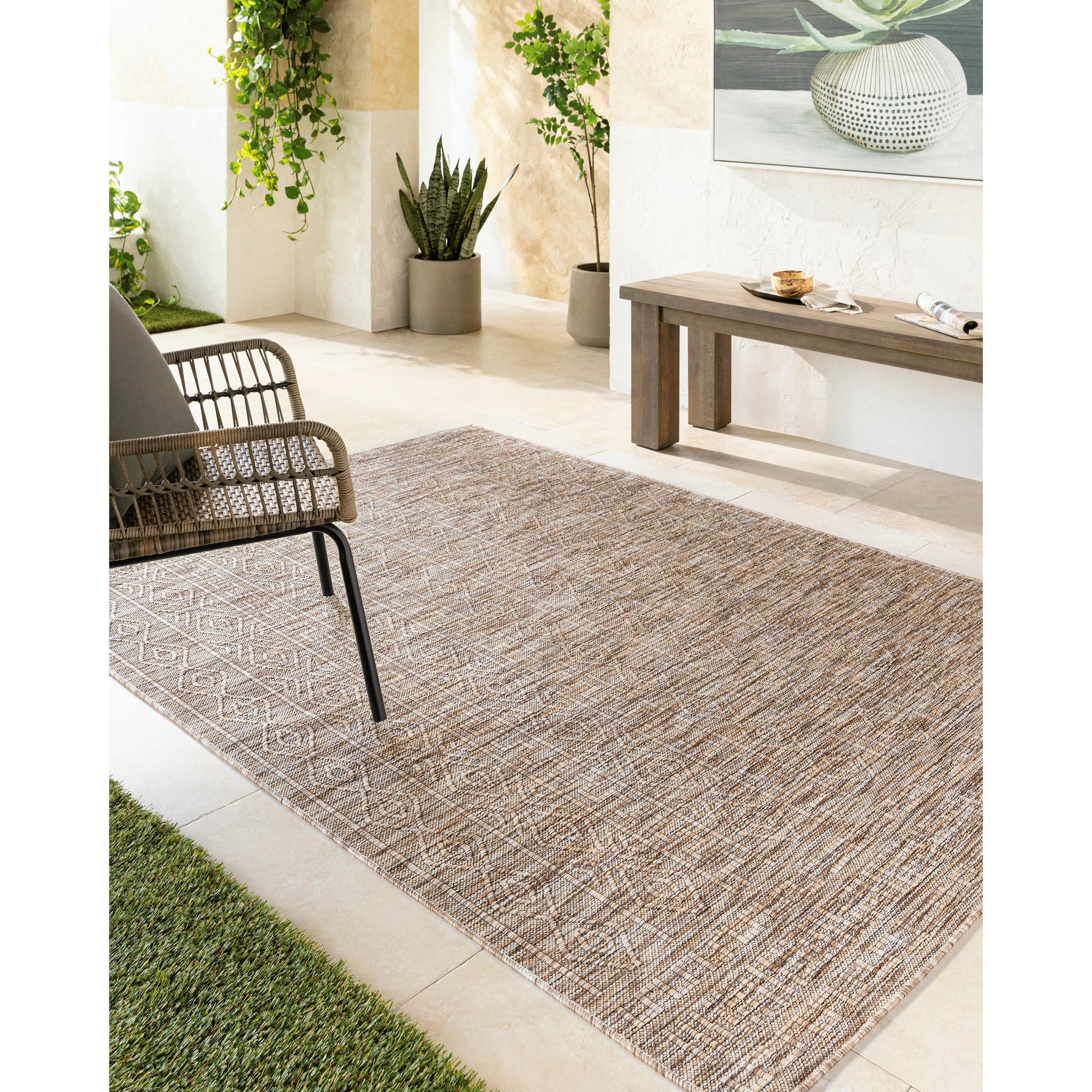 Terrace TRC-2300 Indoor/Outdoor Rug by Livabliss. Made from polypropylene in a unique style.
