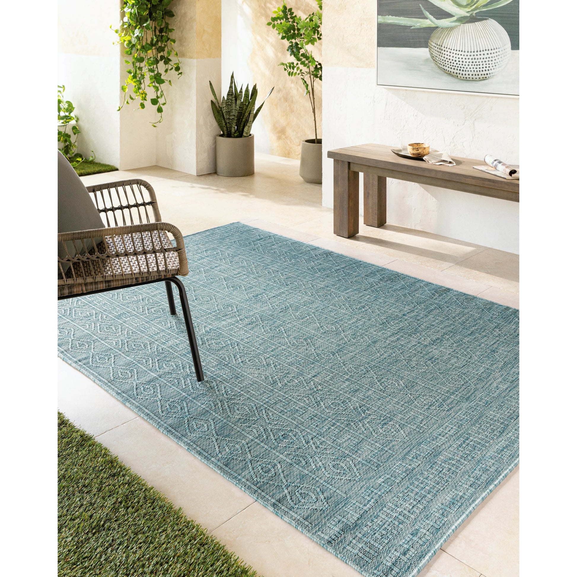 Terrace TRC-2300 Indoor/Outdoor Rug by Livabliss. Made from polypropylene in a unique style.