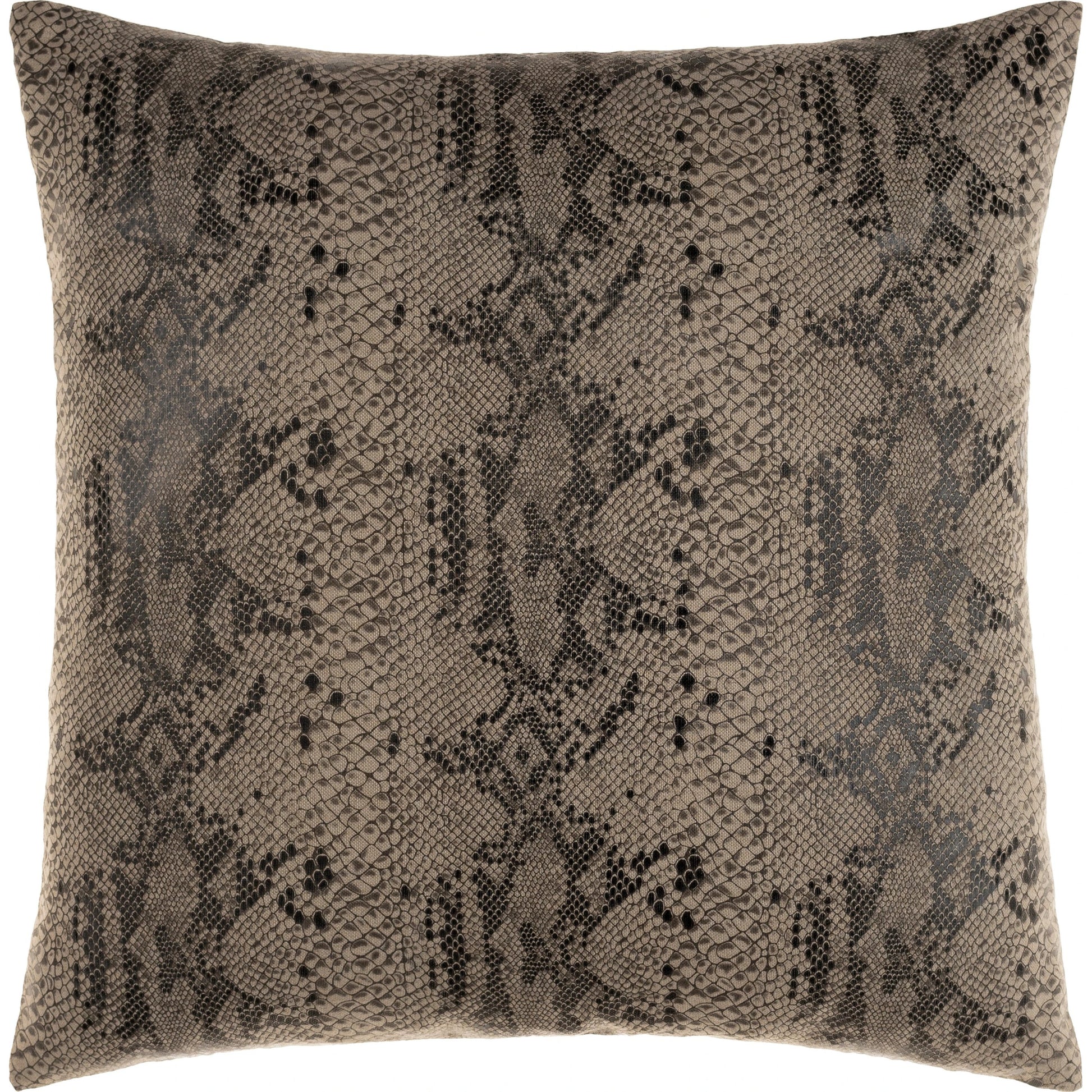 Torrid Pillow - 28735 by Surya in oatmeal, gray, black. Made from 100% cotton in a eclectic & global style.