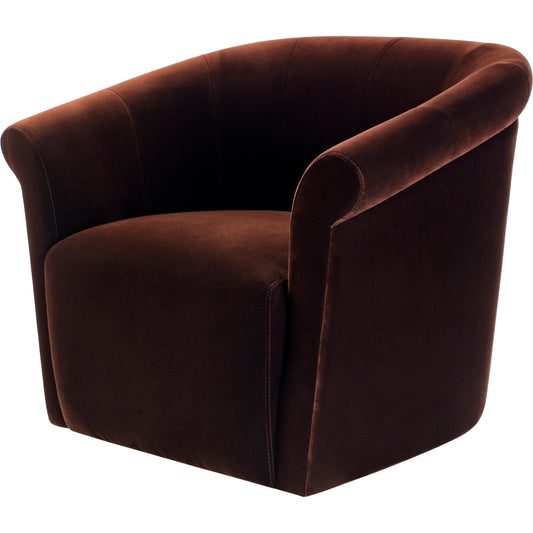 Trumpet Swivel Chair by Surya in chrome. Made from unique in a modern style.