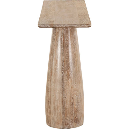 Truffle Console Table by LH Imports in light brown and natural white wash. Made from mango wood in a unique style.
