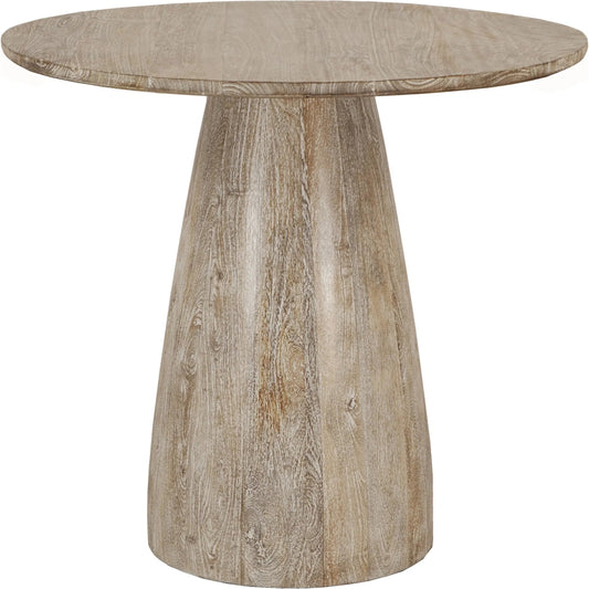 Truffle Bistro Table by LH Imports in brown and natural white wash. Made from mango wood in a unique style.