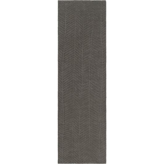Taraash Rug - 26525 by Surya in charcoal. Made from 100% wool in a unique style.