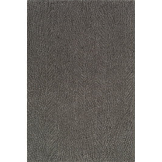 Taraash Rug - 26525 by Surya in charcoal. Made from 100% wool in a unique style.