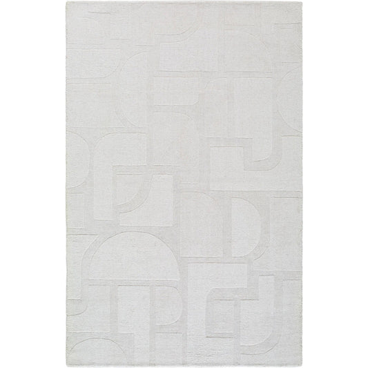Taraash TRH-2306 Rug by Livabliss in ivory, pearl, light gray. Made from wool in a unique style.