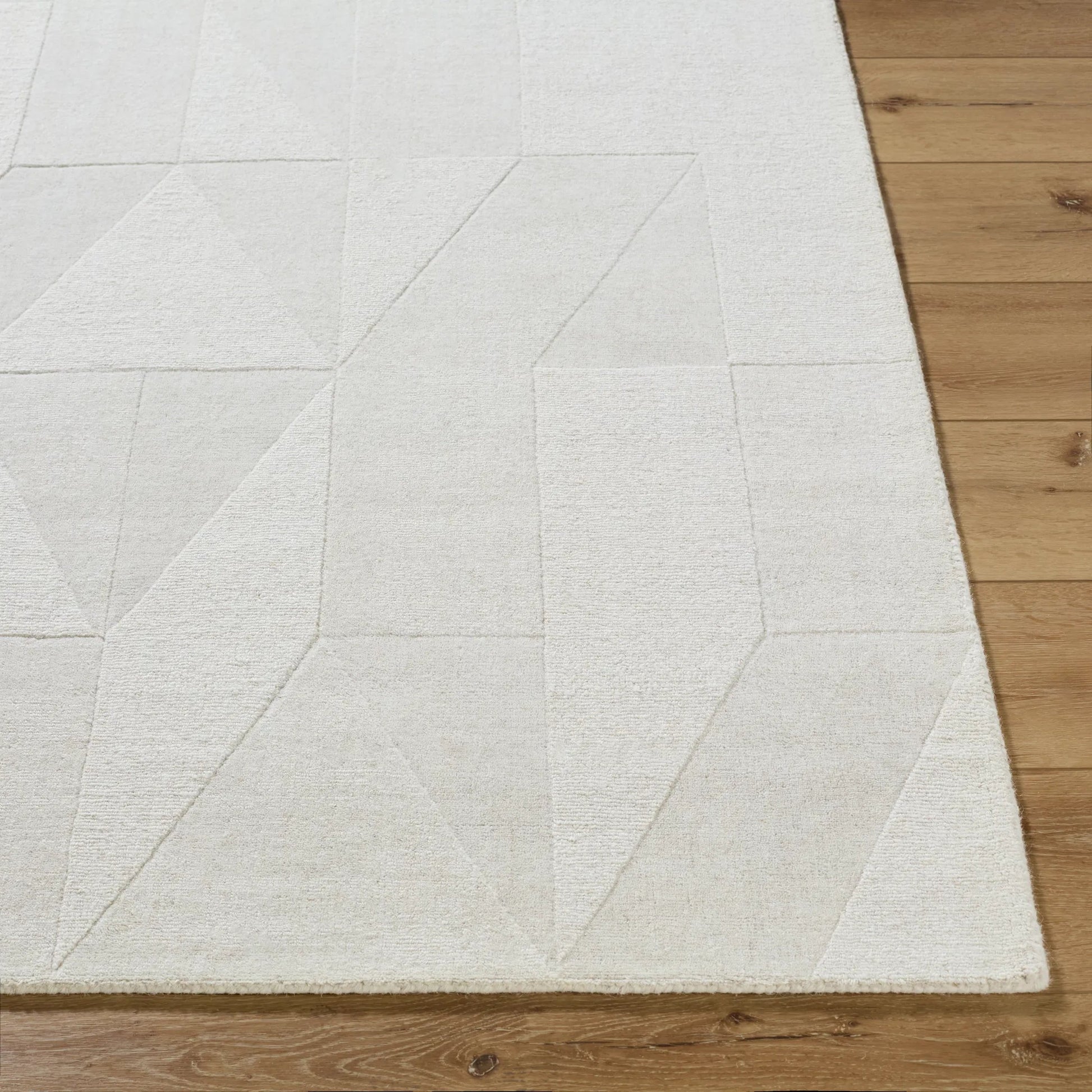Taraash TRH-2307 Rug by Livabliss in ivory, pearl, light gray. Made from wool in a unique style.