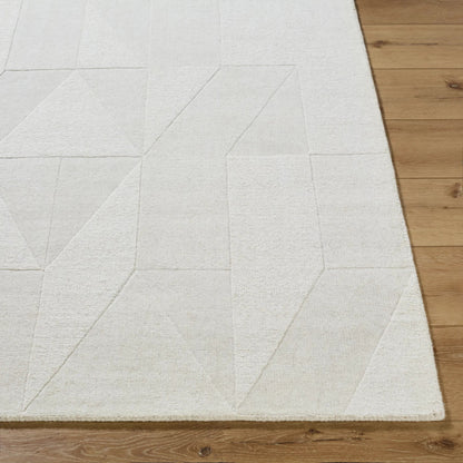 Taraash TRH-2307 Rug by Livabliss in ivory, pearl, light gray. Made from wool in a unique style.
