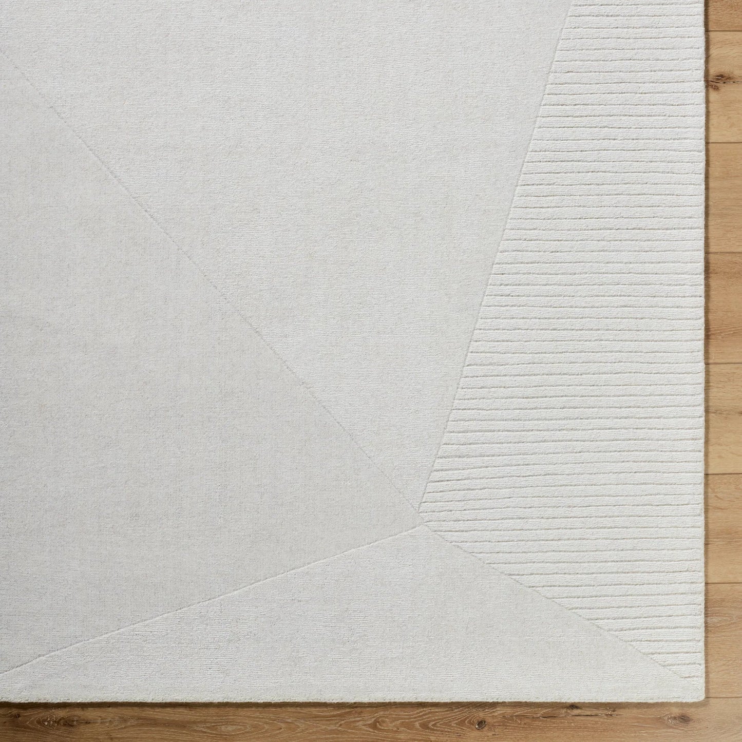 006 SI-2258245,SI-2258246,SI-2258247,SI-2258248 | Closeup | Taraash TRH-2308 Rug by Livabliss in ivory, light gray, pearl. Made from wool in a unique style.