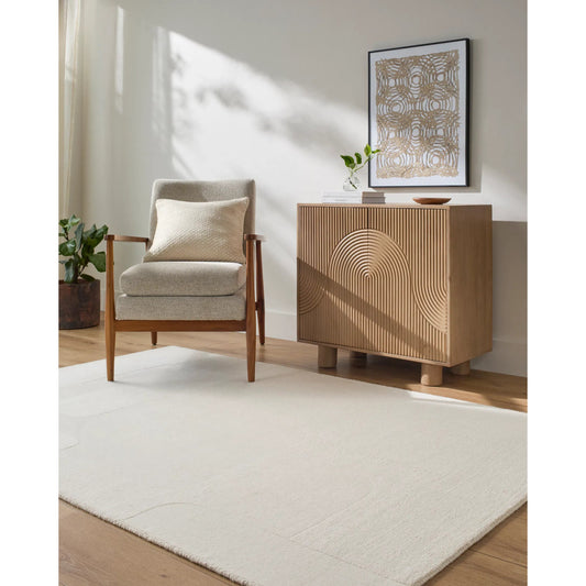 Taraash TRH-2309 Rug by Livabliss in ivory, pearl, light gray. Made from wool in a unique style.