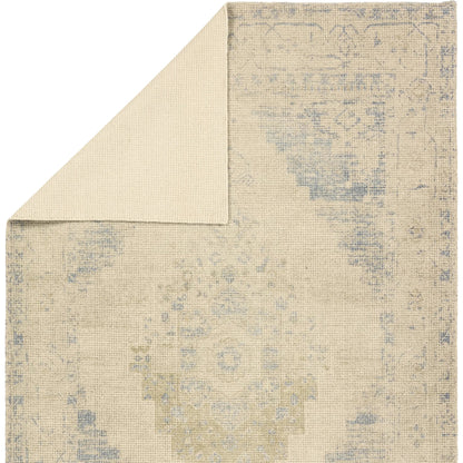 Tesorino By House Sprucing TRN02 Rug by Jaipur Living in beige, blue. Made from 100% pet yarn in a unique style.
