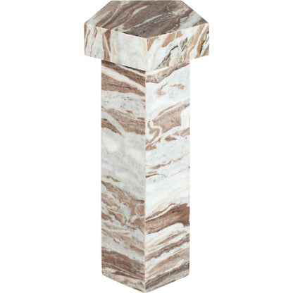Treena Indoor/Outdoor End Table by Surya. Made from marble in a modern style.