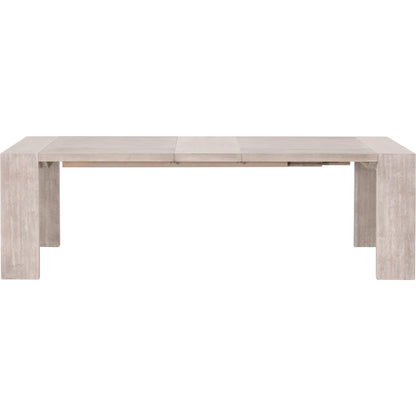 Tropea Dining Table by Essentials For Living in natural gray acacia. Made from acacia veneer, mdf, solid rubberwood, metal in a modern style.