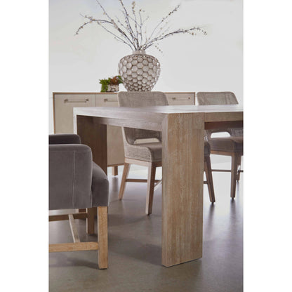 Tropea Dining Table by Essentials For Living in natural gray acacia. Made from acacia veneer, mdf, solid rubberwood, metal in a modern style.