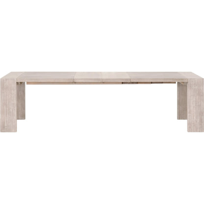 Tropea Dining Table by Essentials For Living in natural gray acacia. Made from acacia veneer, mdf, solid rubberwood, metal in a modern style.
