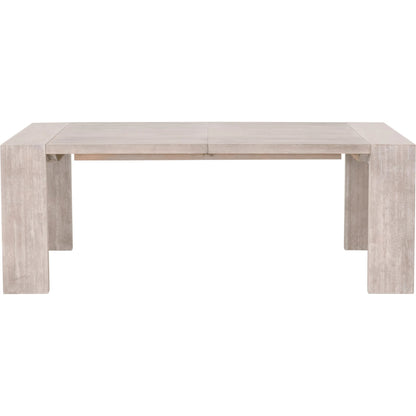 Tropea Dining Table by Essentials For Living in natural gray acacia. Made from acacia veneer, mdf, solid rubberwood, metal in a modern style.