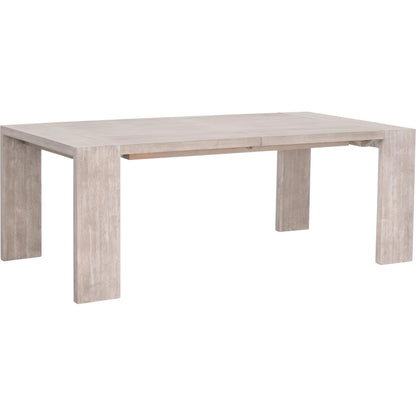 Tropea Dining Table by Essentials For Living in natural gray acacia. Made from acacia veneer, mdf, solid rubberwood, metal in a modern style.