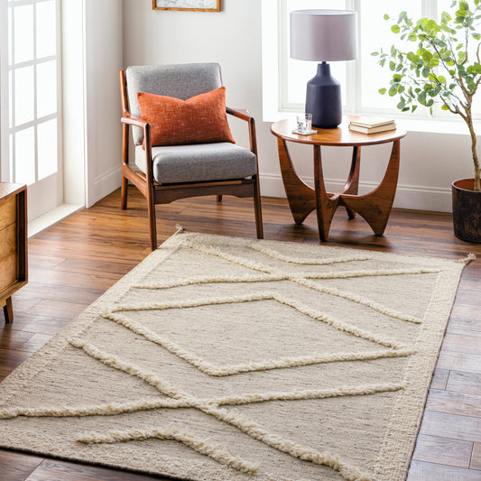 Tripoli Rug - 30938 by Surya in beige, cream, charcoal. Made from 100% wool in a unique style.