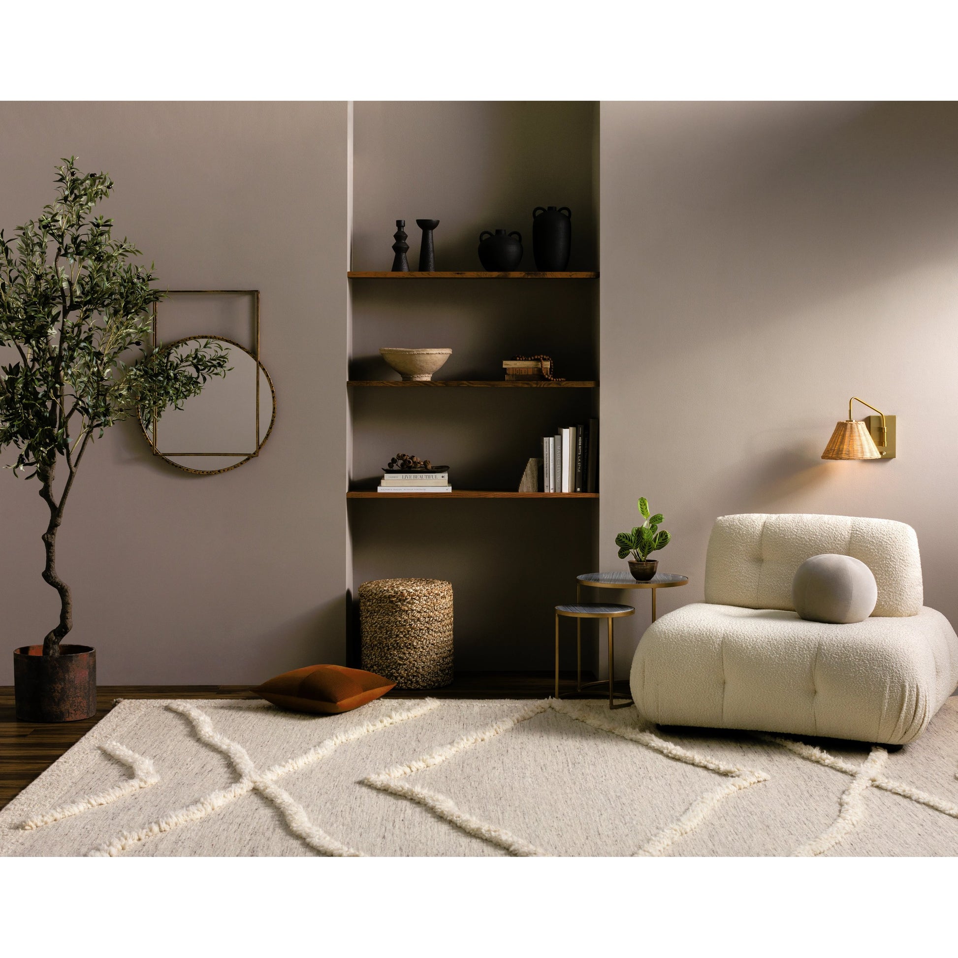 Tripoli Rug - 30938 by Surya in beige, cream, charcoal. Made from 100% wool in a unique style.