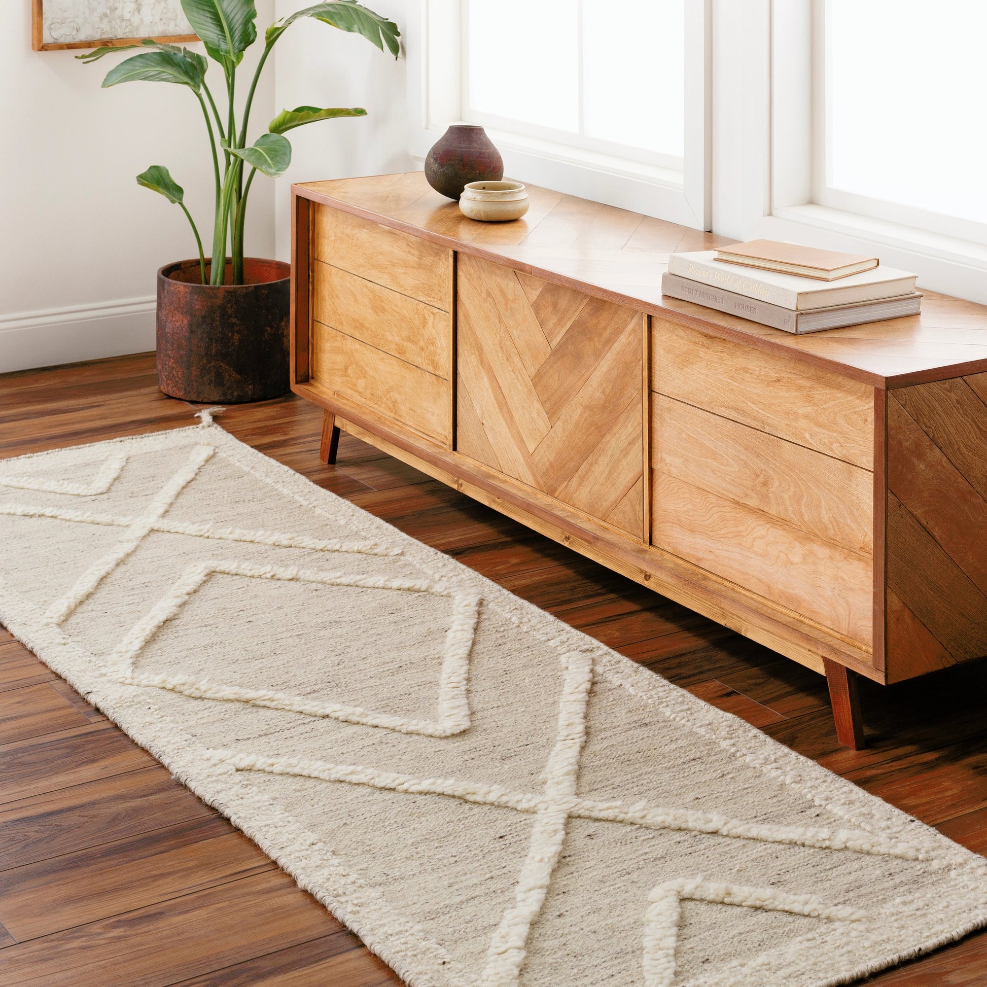 Tripoli Rug - 30938 by Surya in beige, cream, charcoal. Made from 100% wool in a unique style.